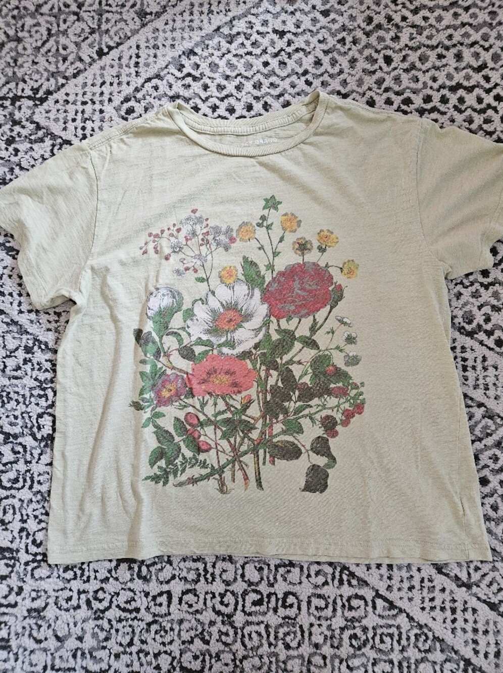 Lucky Brand Flower Print Tshirt Size Medium